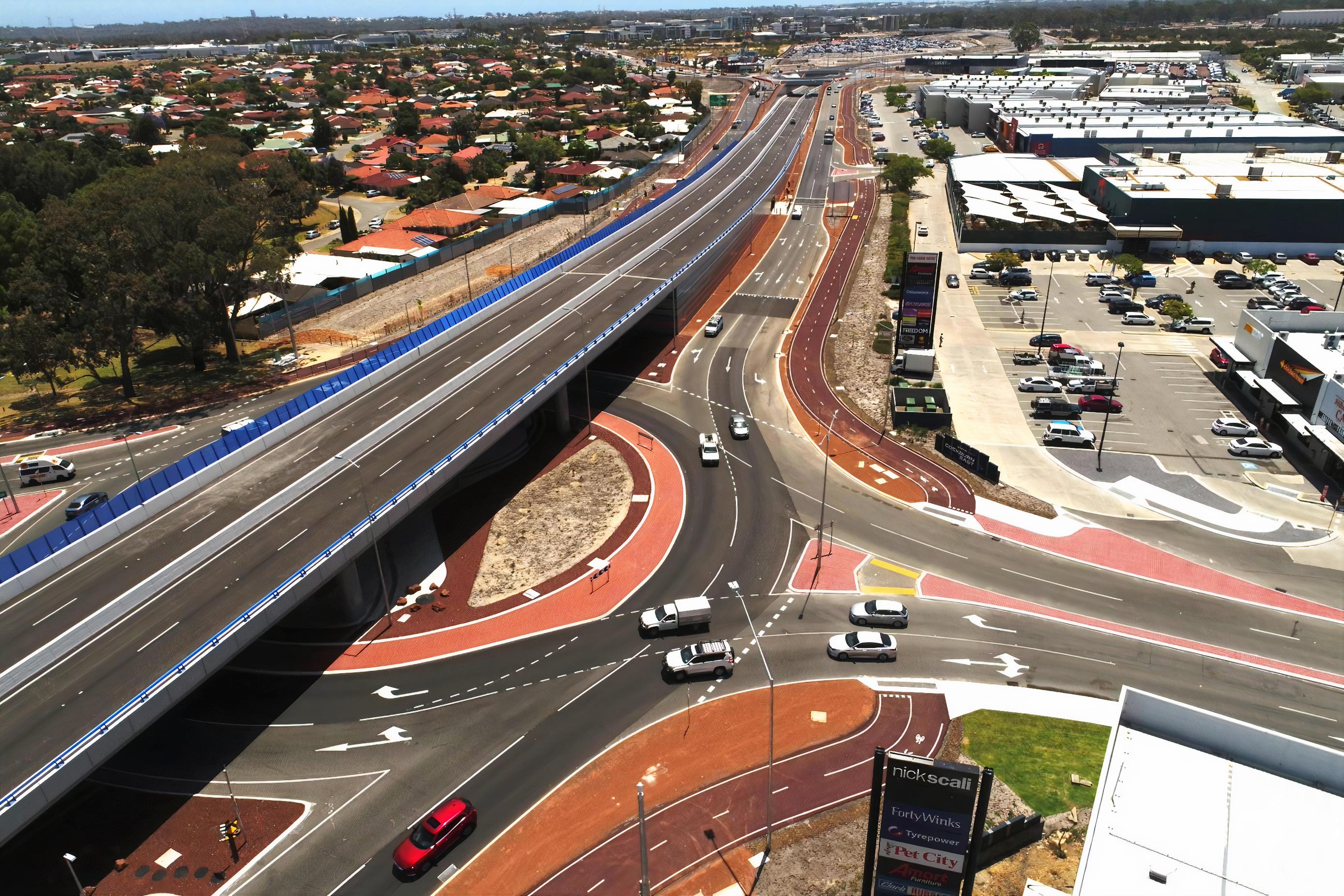 Overhead photograph of Armadale Road project