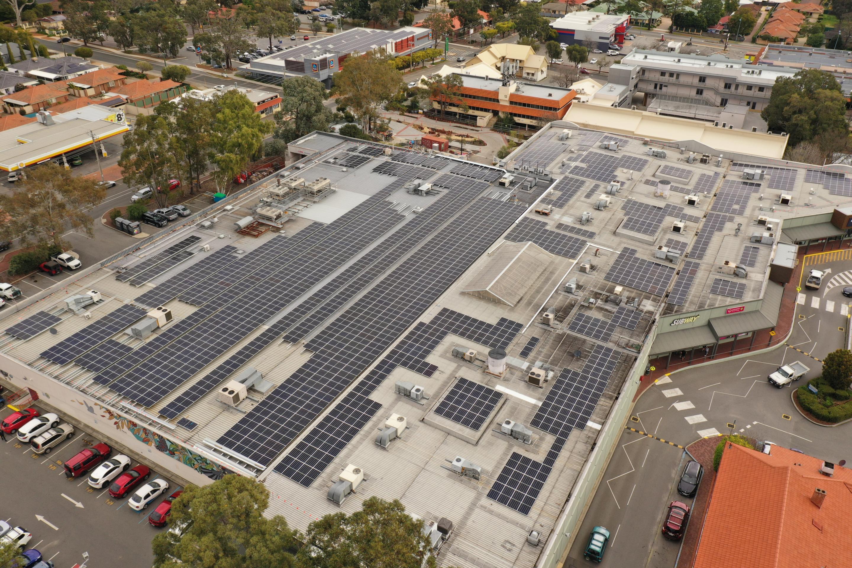 Kalamunda Central shopping centre aerial view