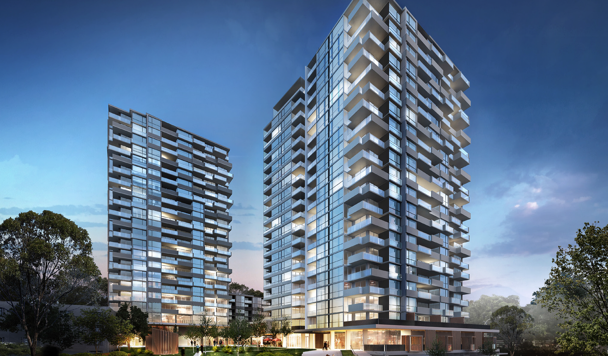 Two residential high rises in Epping